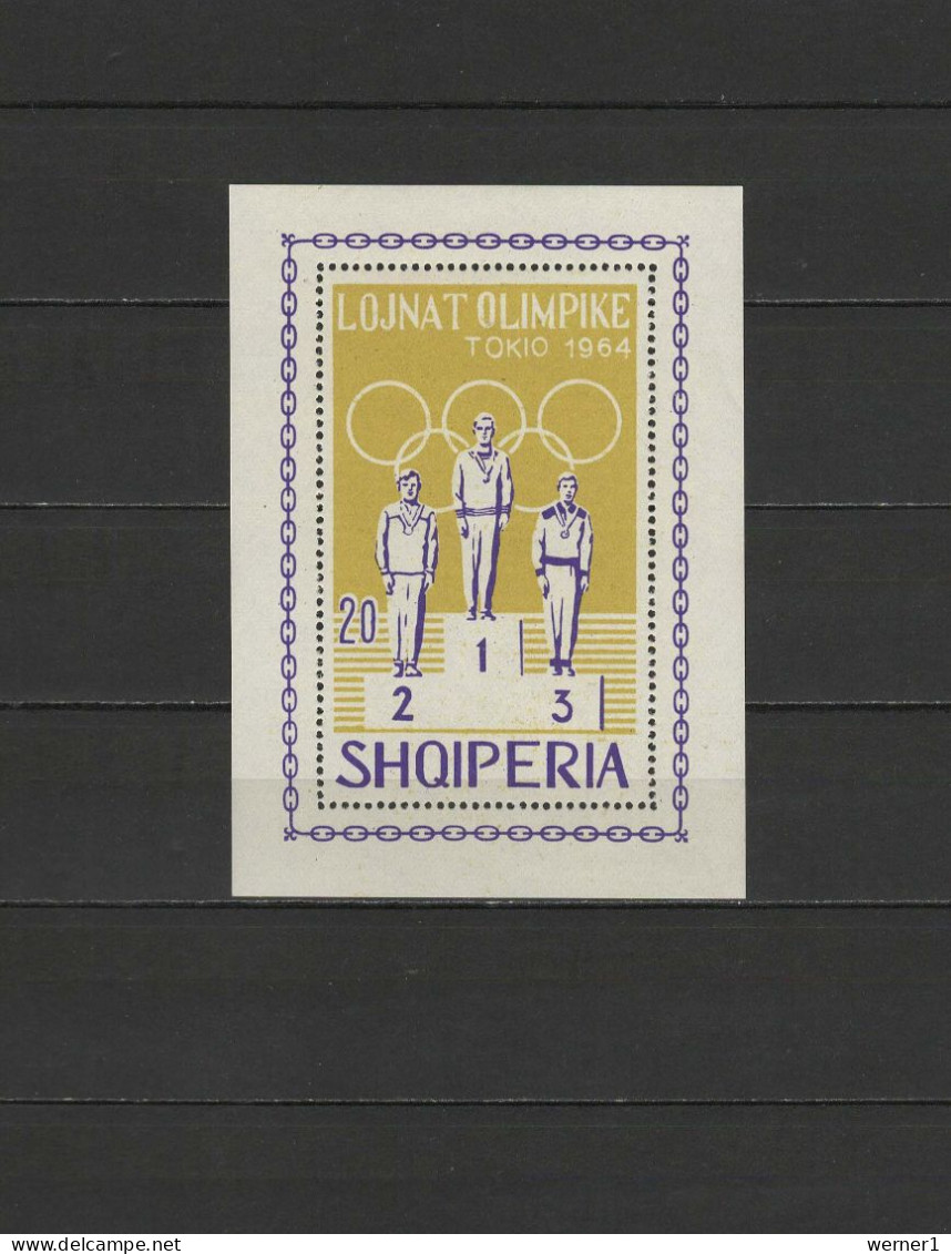 Albania 1964 Olympic Games Tokyo, S/s MNH - Summer 1964: Tokyo