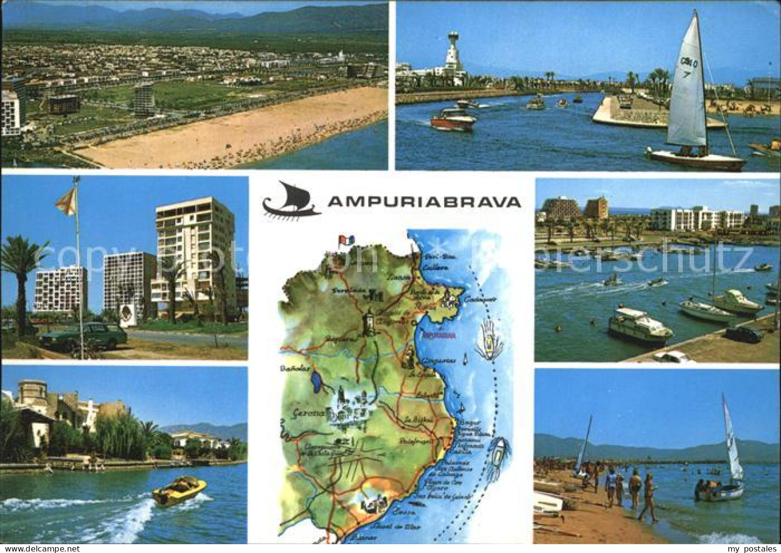 72506104 Ampuriabrava Strand Landkarte Hotel Costa Brava - Other & Unclassified