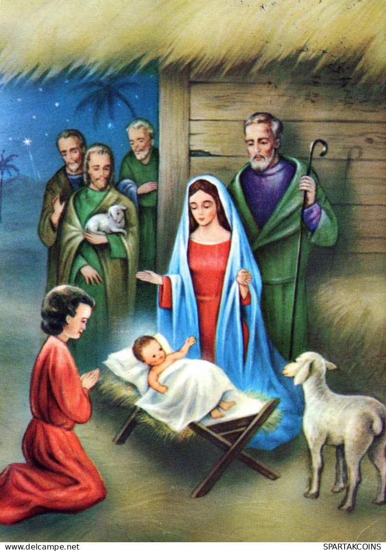Vierge Marie Madone Bébé JÉSUS Noël Religion #PBB630.A - Jungfräuliche Marie Und Madona