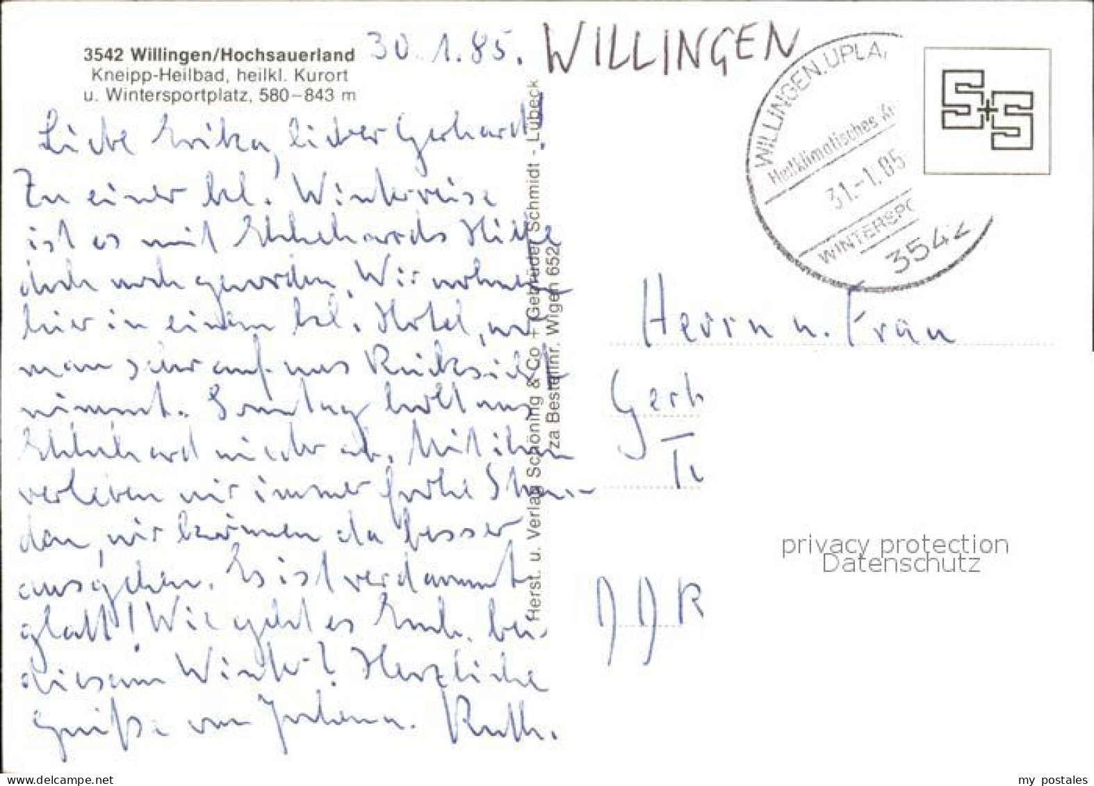 72506095 Willingen Sauerland Schlitten  Willingen Sauerland - Autres & Non Classés