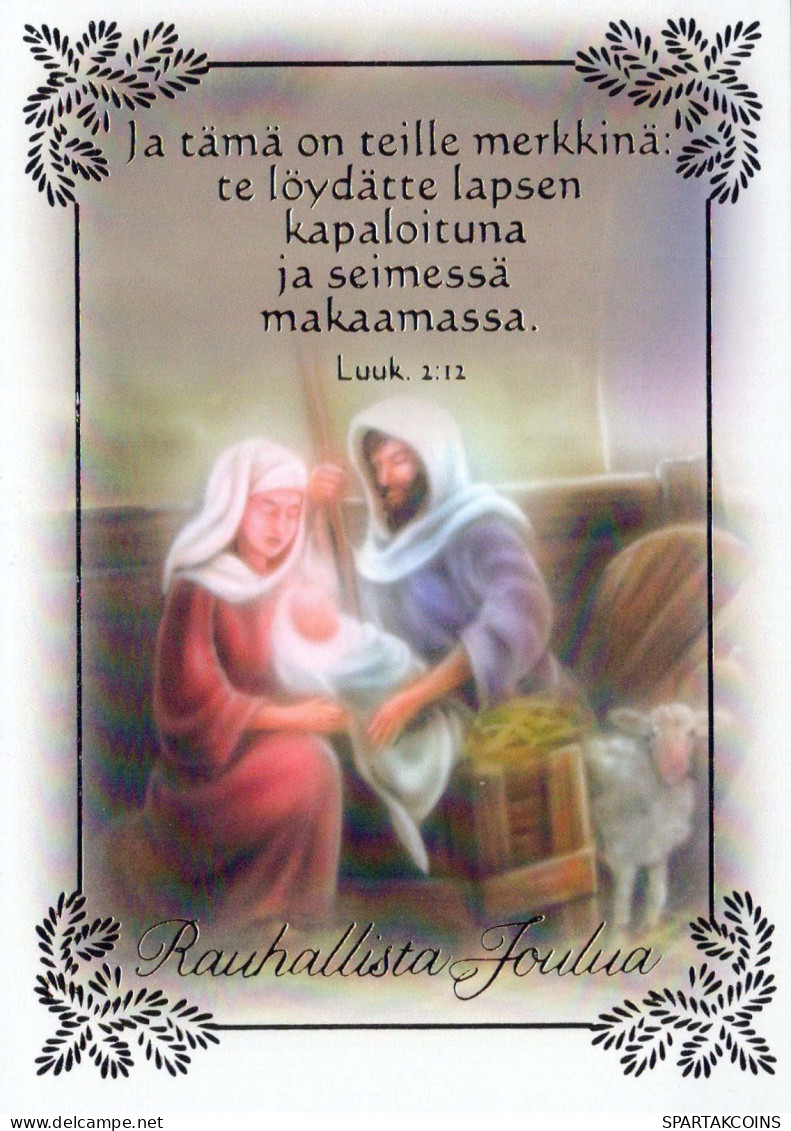 Jungfrau Maria Madonna Jesuskind Religion Christentum Vintage Ansichtskarte Postkarte CPSM #PBA435.A - Vierge Marie & Madones