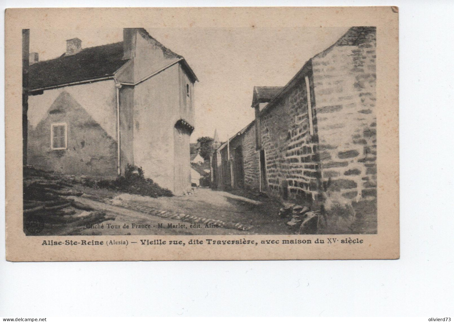 Cpa - 21 - Alise Sainte Reine - Vieille Rue -  A VOIR - Other & Unclassified