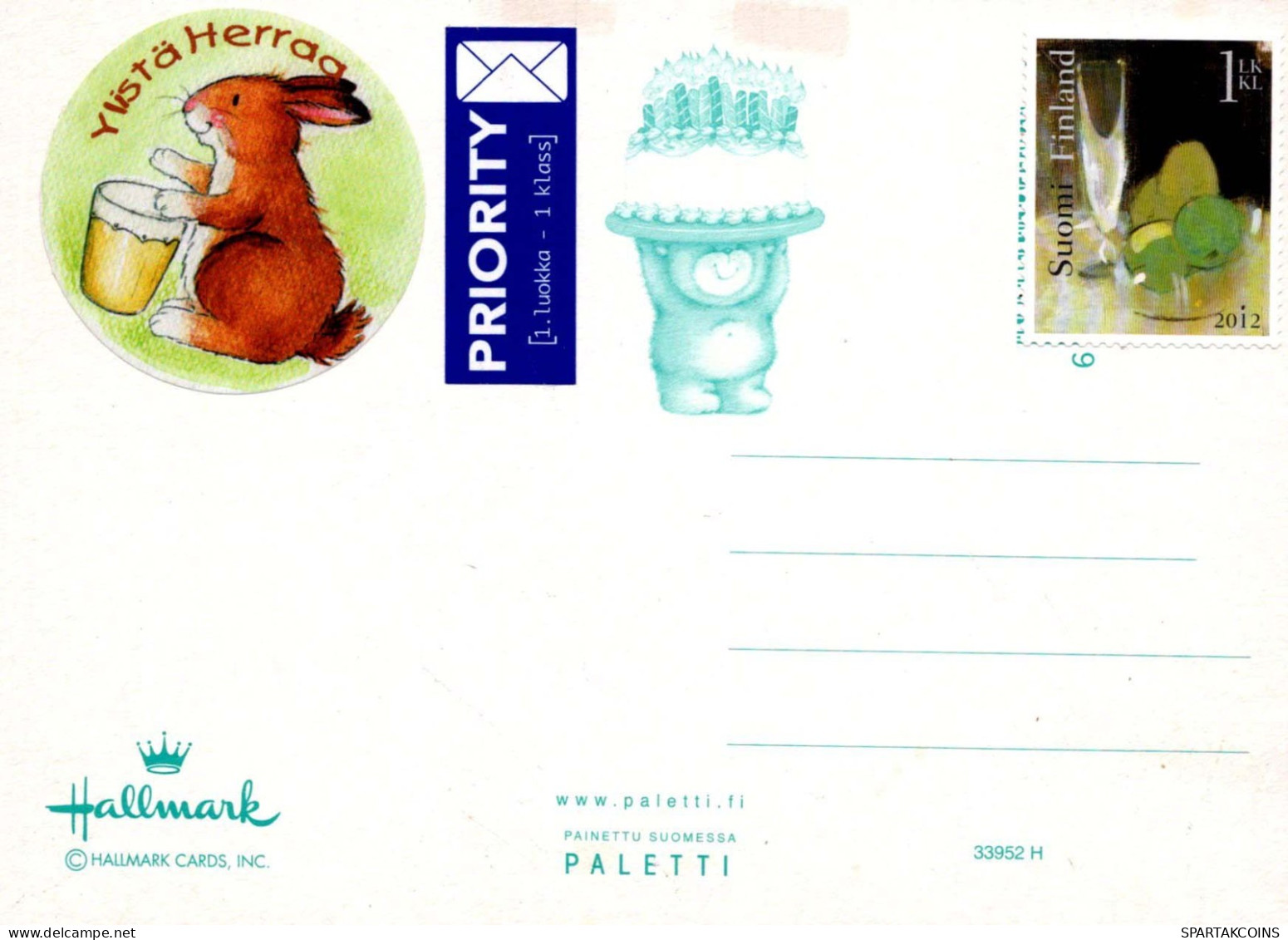 KANINCHEN Tier Vintage Ansichtskarte Postkarte CPSM #PBR073.A - Other & Unclassified