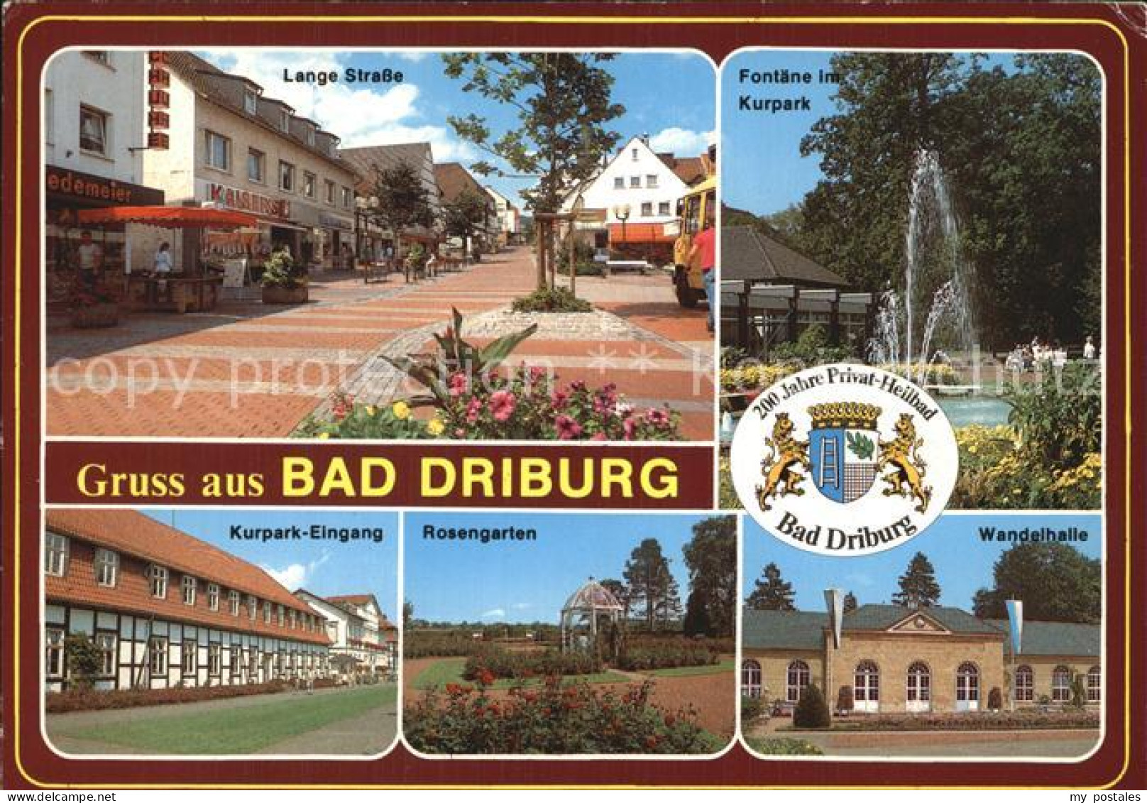 72505904 Bad Driburg Lange Strasse Fontaene Wandelhalle Rosengarten  Alhausen - Bad Driburg