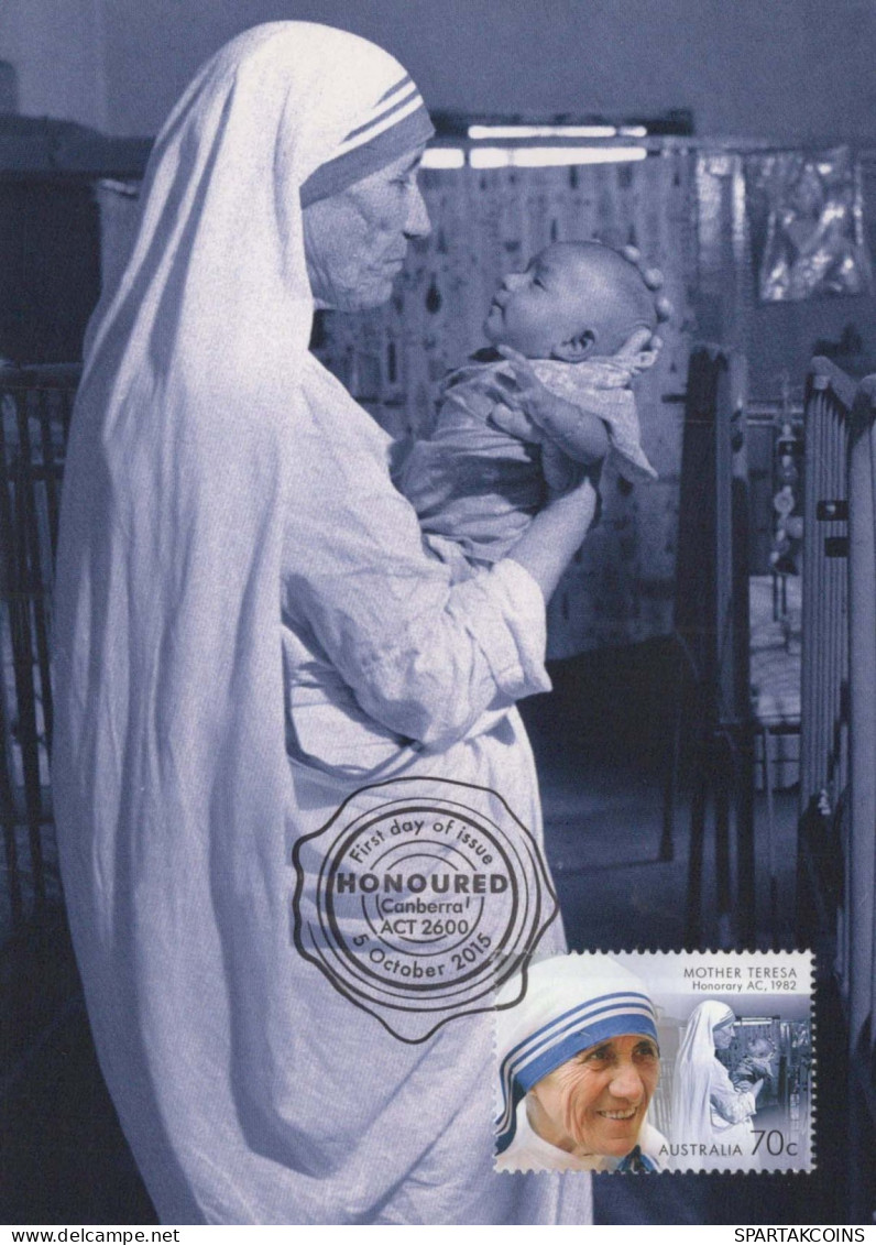 MOTHER TERESA Christentum Religion Vintage Ansichtskarte Postkarte CPSM #PBQ202.A - Other & Unclassified