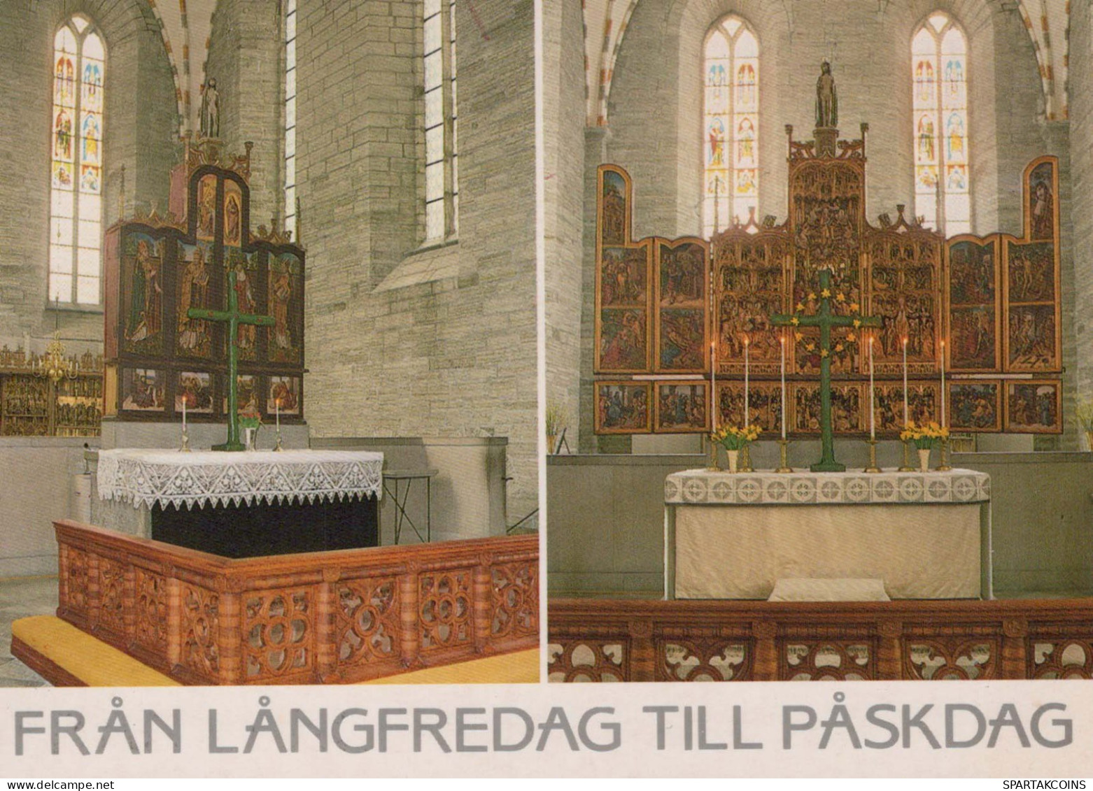 ÉGLISE Christianisme Religion Vintage Carte Postale CPSM #PBQ221.A - Kirchen Und Klöster