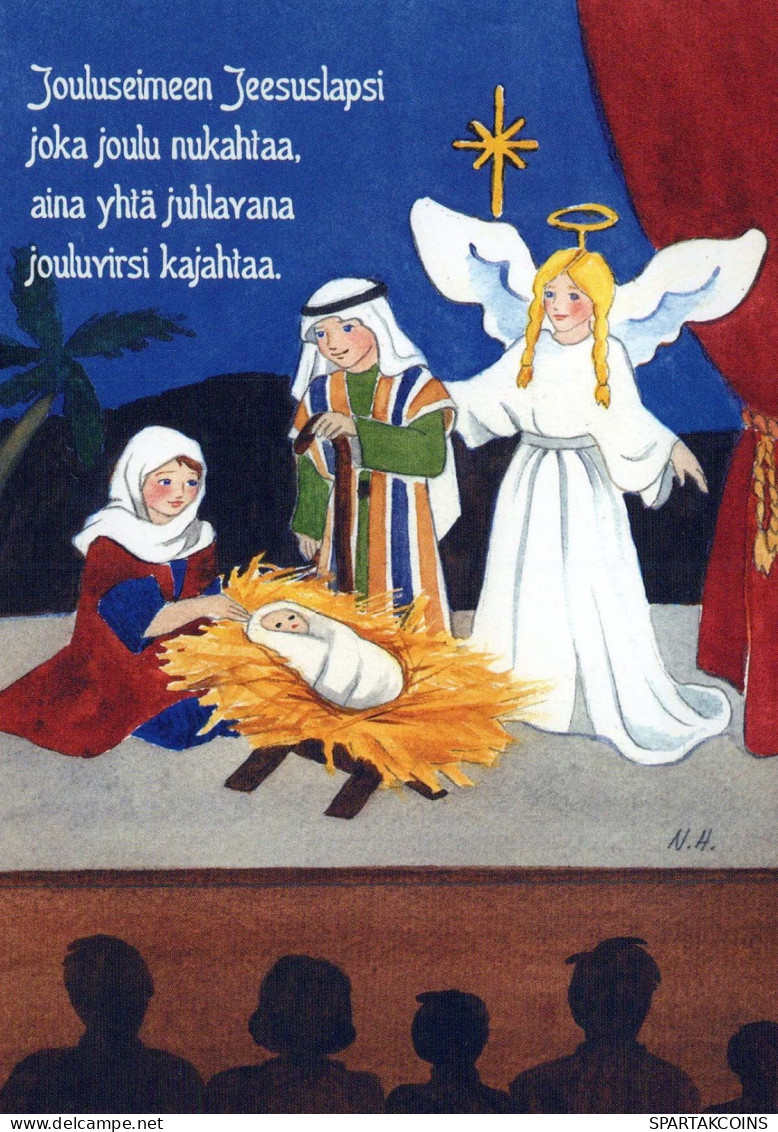 Virgen María Virgen Niño JESÚS Navidad Religión Vintage Tarjeta Postal CPSM #PBP818.A - Virgen Maria Y Las Madonnas