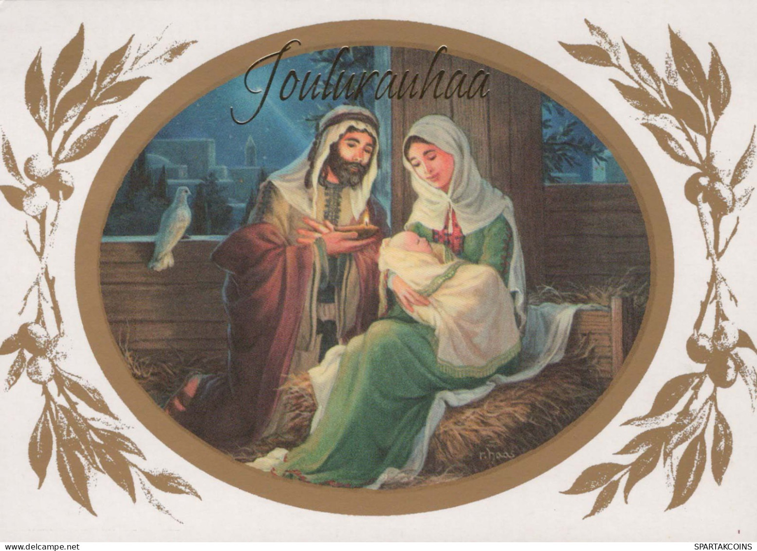 Jungfrau Maria Madonna Jesuskind Weihnachten Religion Vintage Ansichtskarte Postkarte CPSM #PBP791.A - Virgen Mary & Madonnas