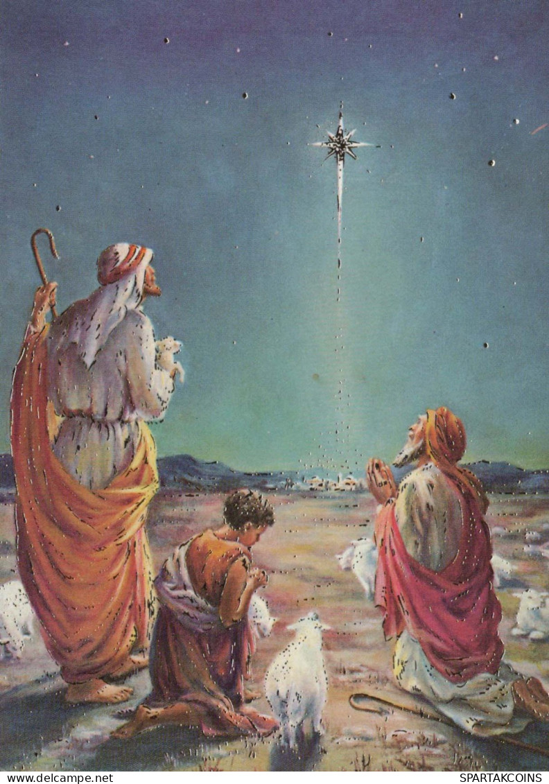 SAINTS Baby JESUS Christianity Religion Vintage Postcard CPSM #PBP697.A - Autres & Non Classés
