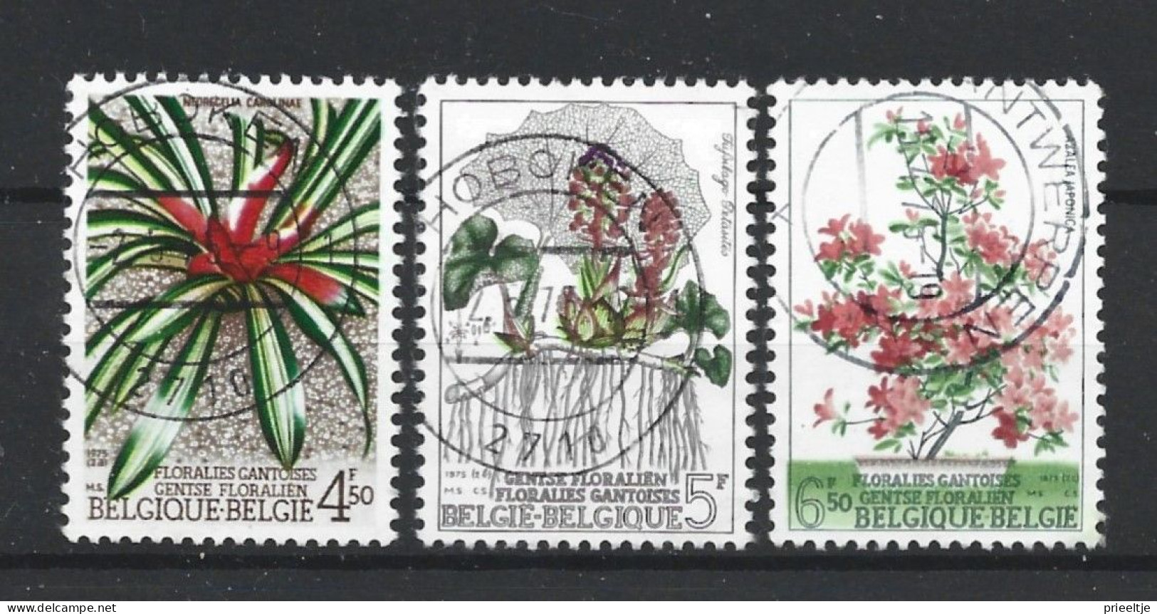 Belgie 1975 Flowers OCB 1749/1751 (0) - Oblitérés