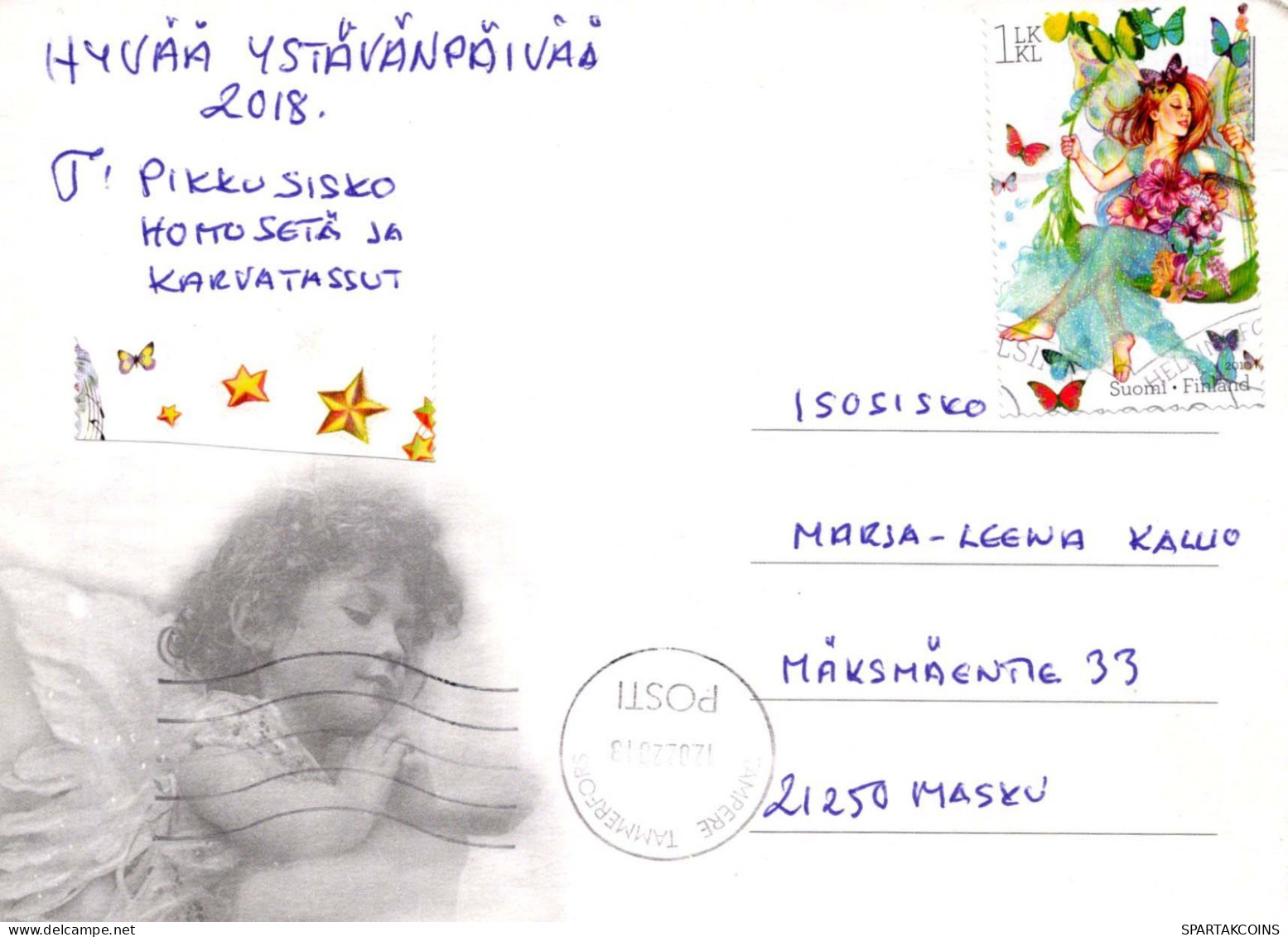 ANGE Noël Vintage Carte Postale CPSM #PBP590.A - Angels