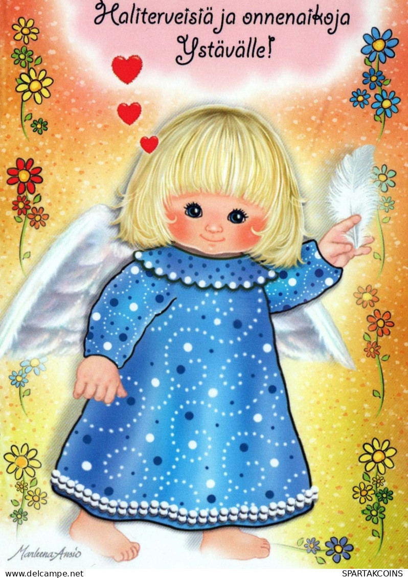 ANGE Noël Vintage Carte Postale CPSM #PBP310.A - Angels