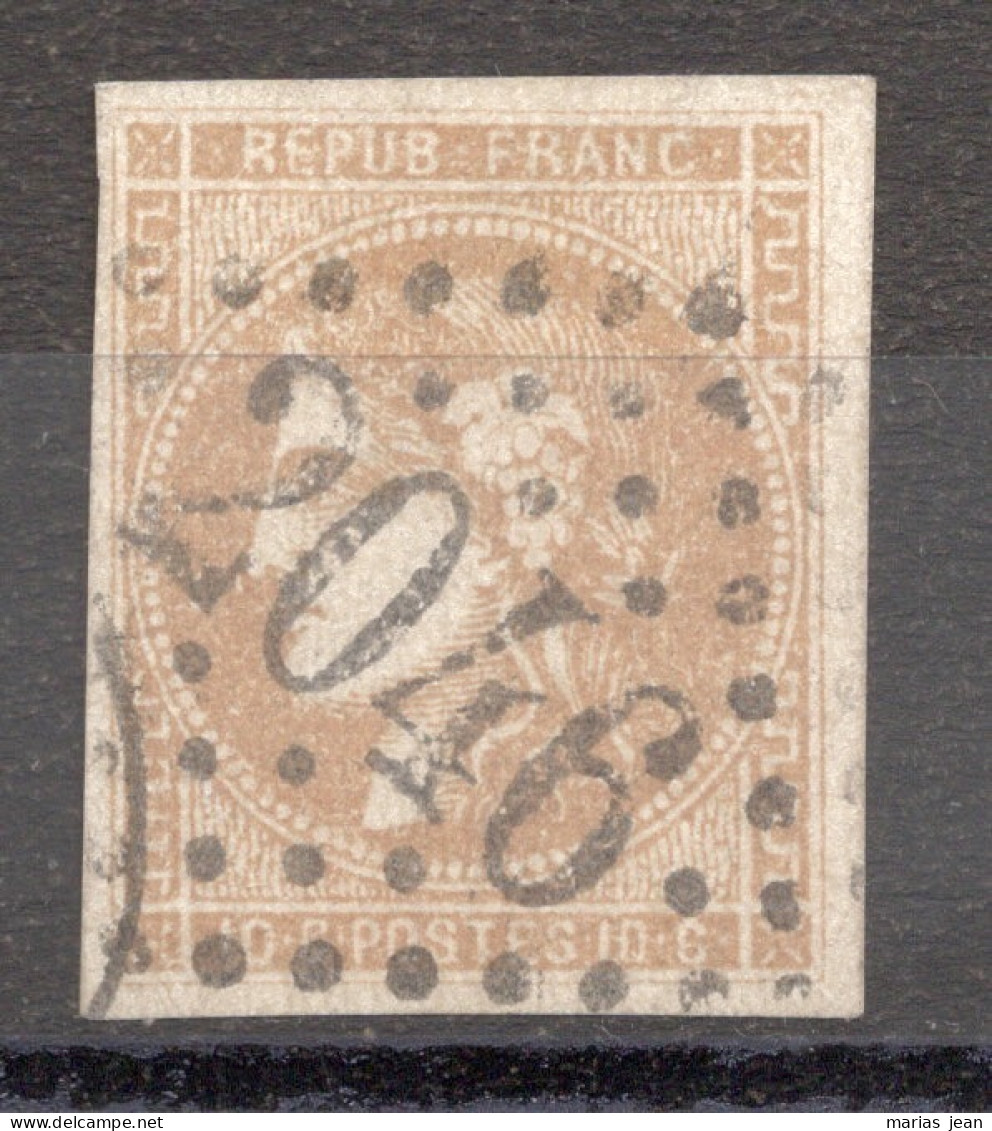 France  Numéro 43B Obl - 1870 Emission De Bordeaux