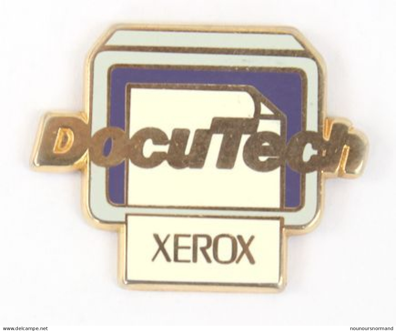 Pin's  XEROX DOCUTECH - Ecran Et Feuille De Papier - Zamac - Arthus Bertrand - N238 - Arthus Bertrand