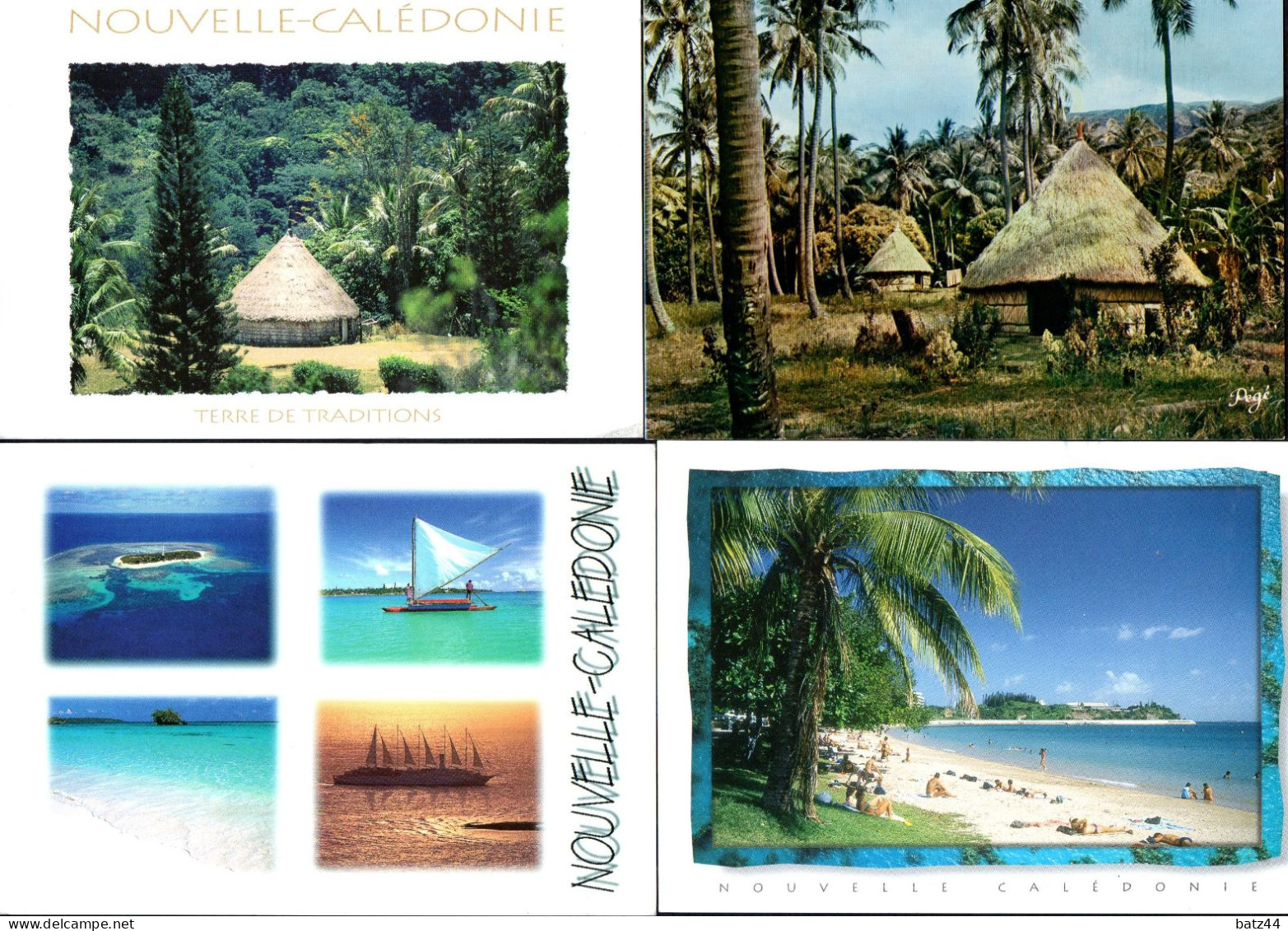 NOUVELLE CALEDONIE  4 Carte Postale Postcard écrites - Neukaledonien