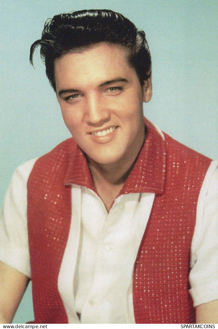 ELVIS PRESLEY Famous People Singers & Musicians Vintage Postcard CPSM #PBV968.A - Sänger Und Musikanten