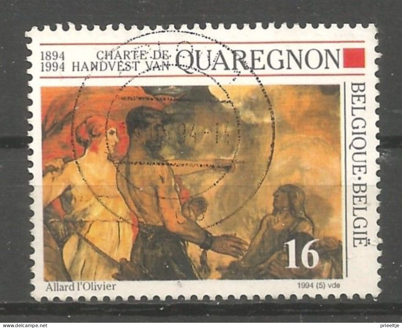 Belgie 1994 Schilderij F.A. L'Olivier OCB 2549  (0) - Oblitérés