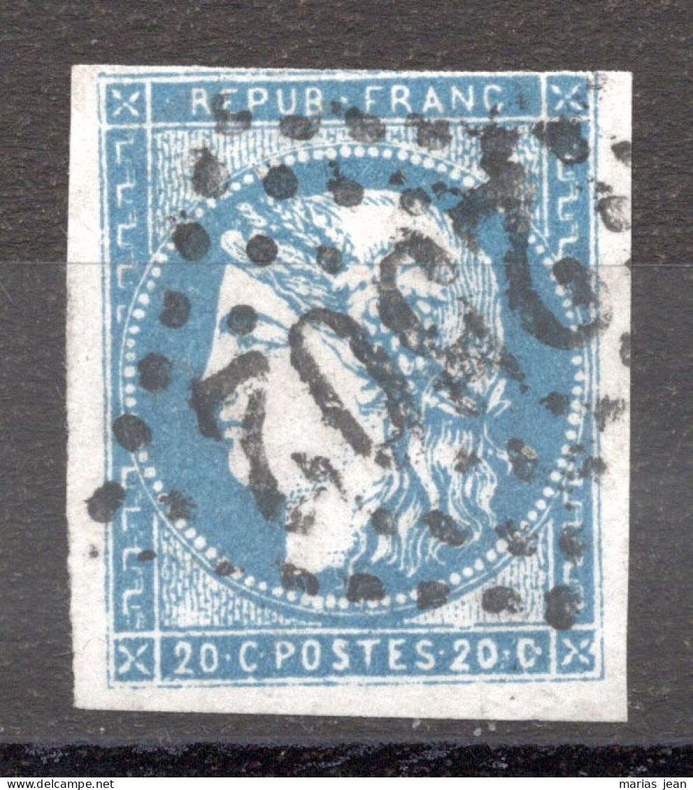 France  Numéro 44A Obl  Signé Calves - 1870 Bordeaux Printing