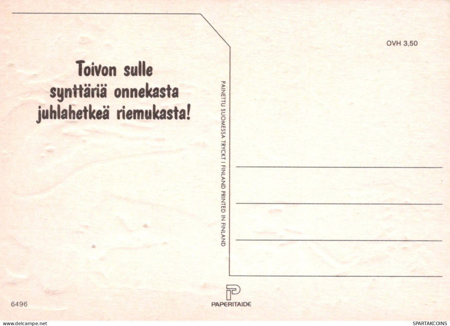 FELIZ CUMPLEAÑOS 9 Año De Edad CHICA NIÑOS Vintage Tarjeta Postal CPSM Unposted #PBU028.A - Verjaardag