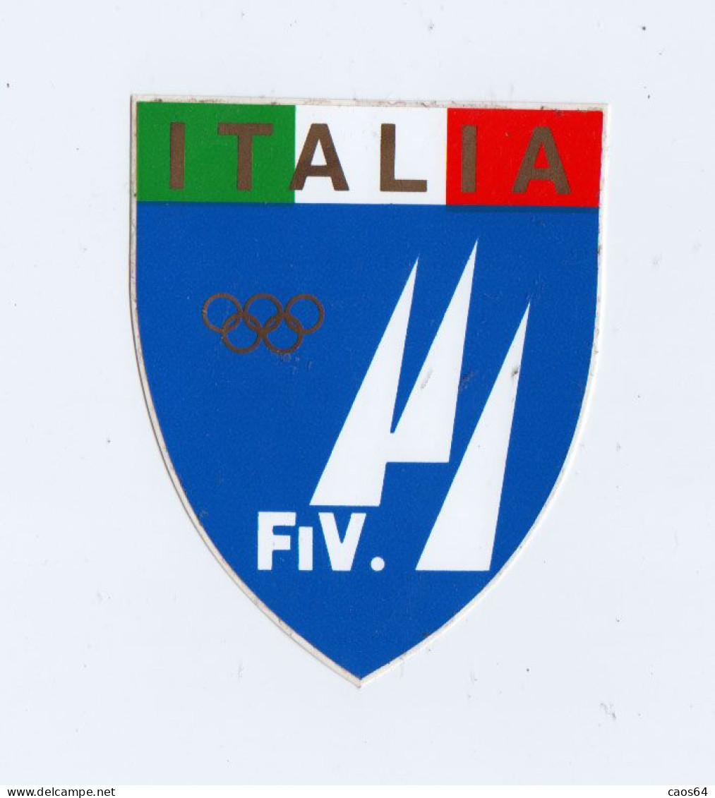 Federazione Italia Vela Cm 8 X 10  ADESIVO STICKER  NEW ORIGINAL - Aufkleber