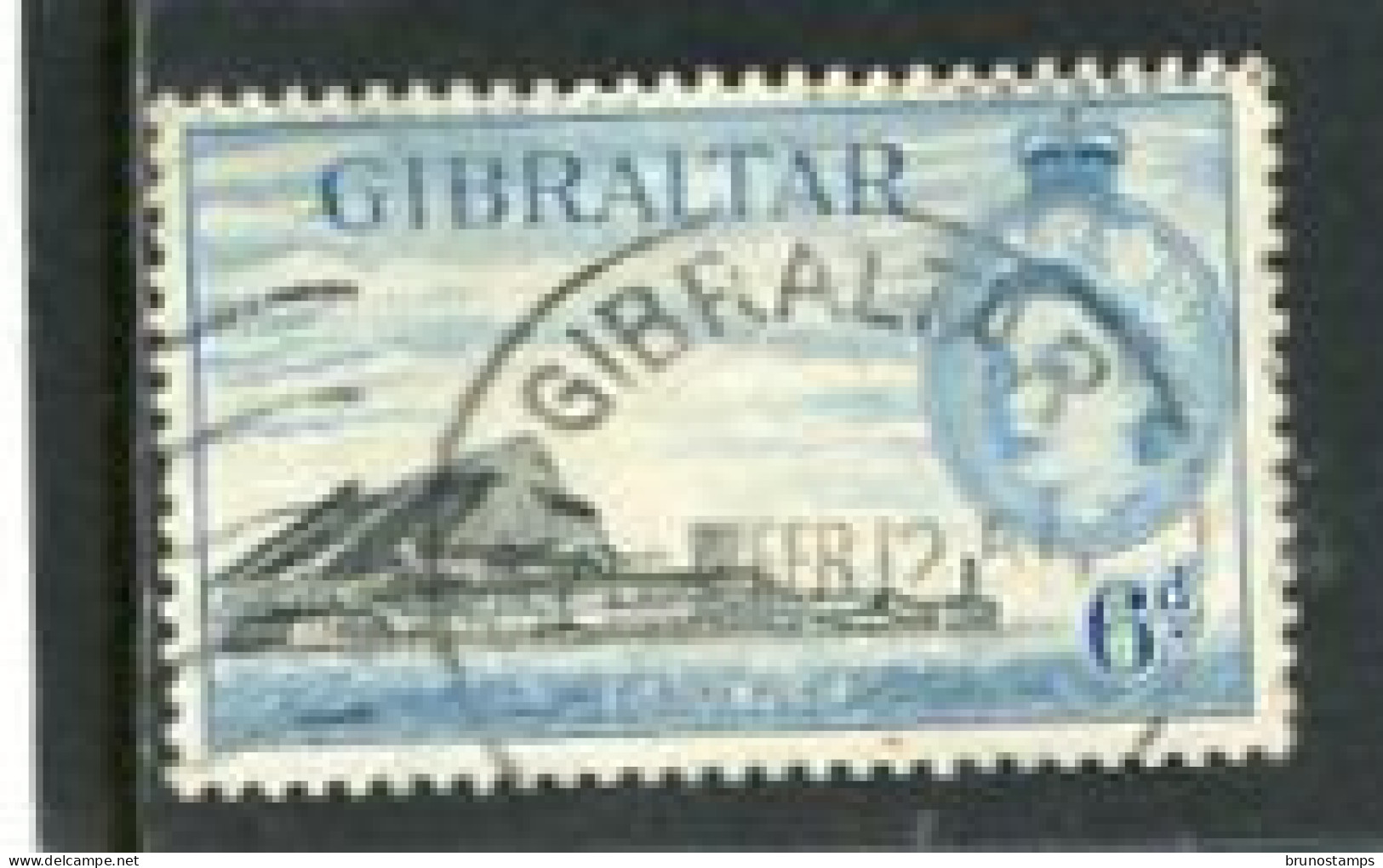 GIBRALTAR - 1953  6d  DEFINITIVE  FINE USED - Gibraltar