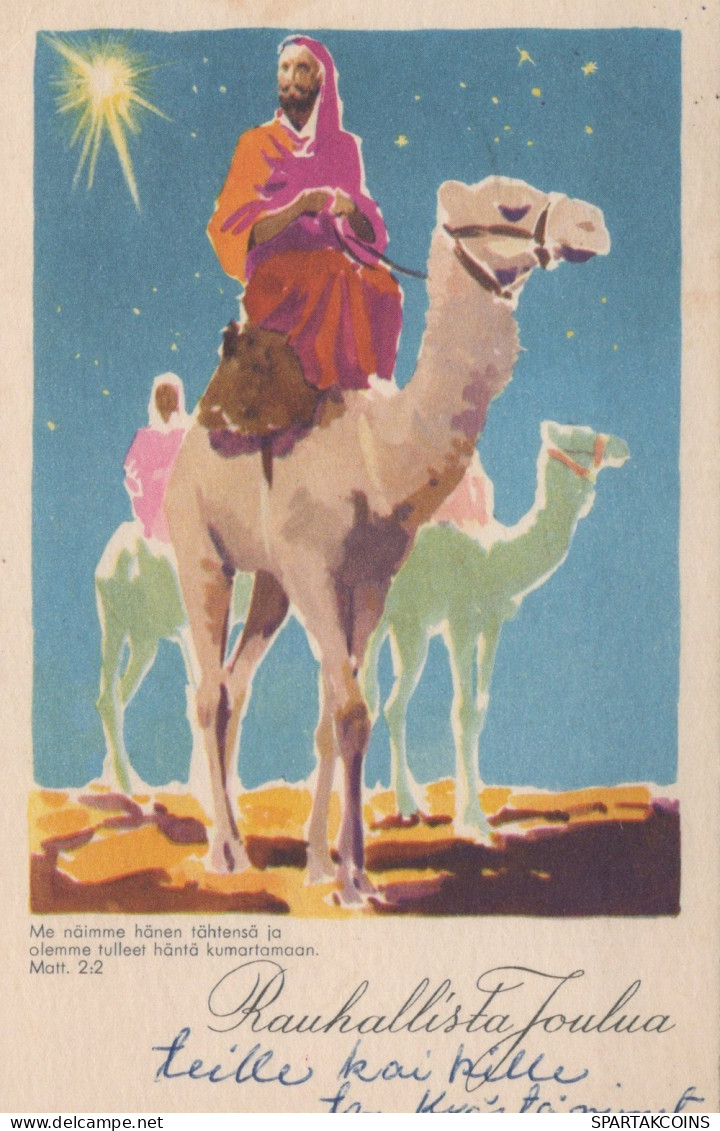 ENGEL WEIHNACHTSFERIEN Vintage Antike Alte Ansichtskarte Postkarte CPA #PAG642.A - Engel