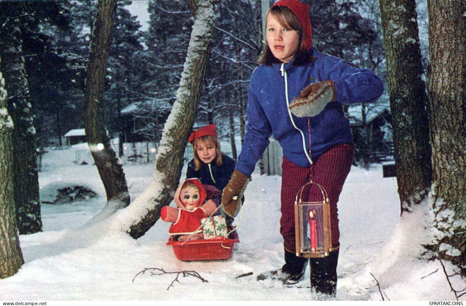 KINDER KINDER Szene S Landschafts Vintage Ansichtskarte Postkarte CPSMPF #PKG548.A - Scènes & Paysages