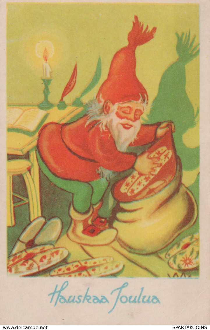 WEIHNACHTSMANN SANTA CLAUS Neujahr Weihnachten Vintage Ansichtskarte Postkarte CPSMPF #PKG308.A - Santa Claus