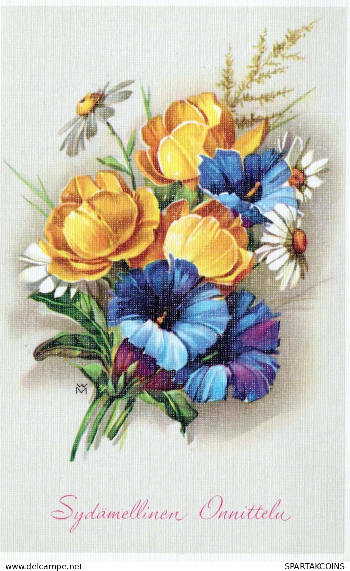 FLEURS Vintage Carte Postale CPA #PKE539.A - Flowers
