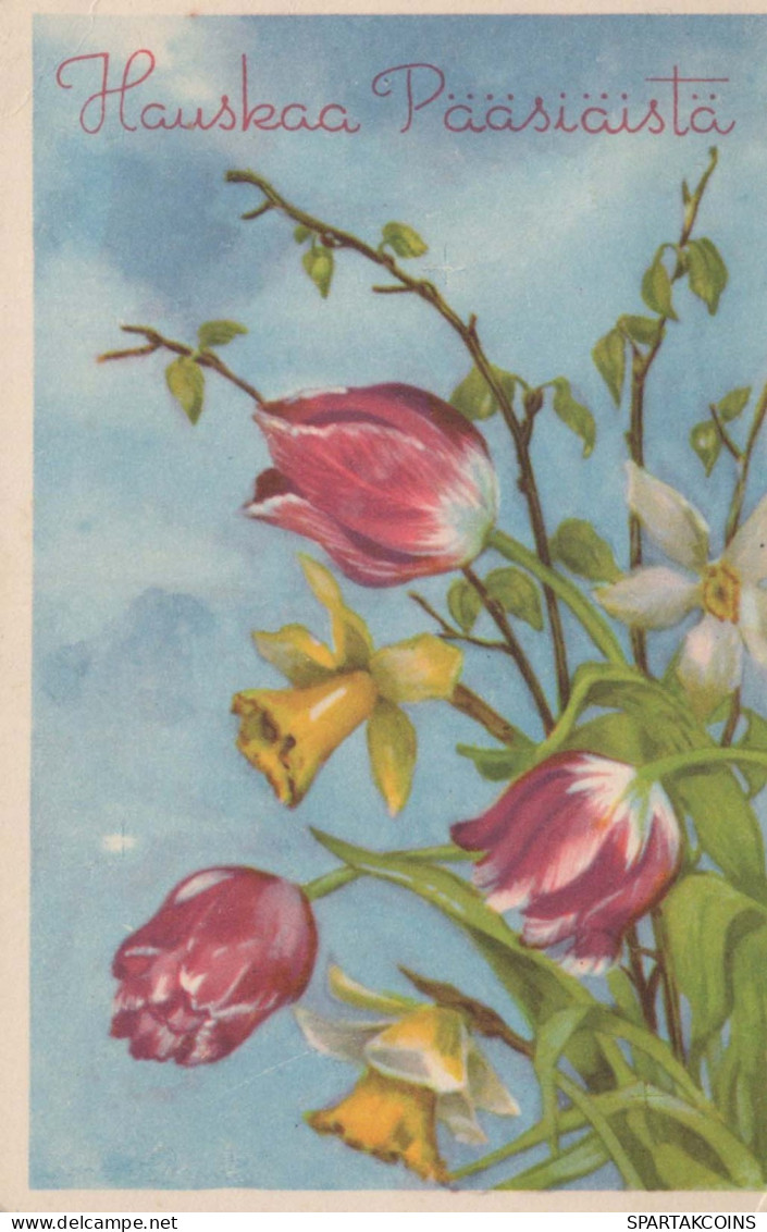 FLORES Vintage Tarjeta Postal CPA #PKE257.A - Flowers