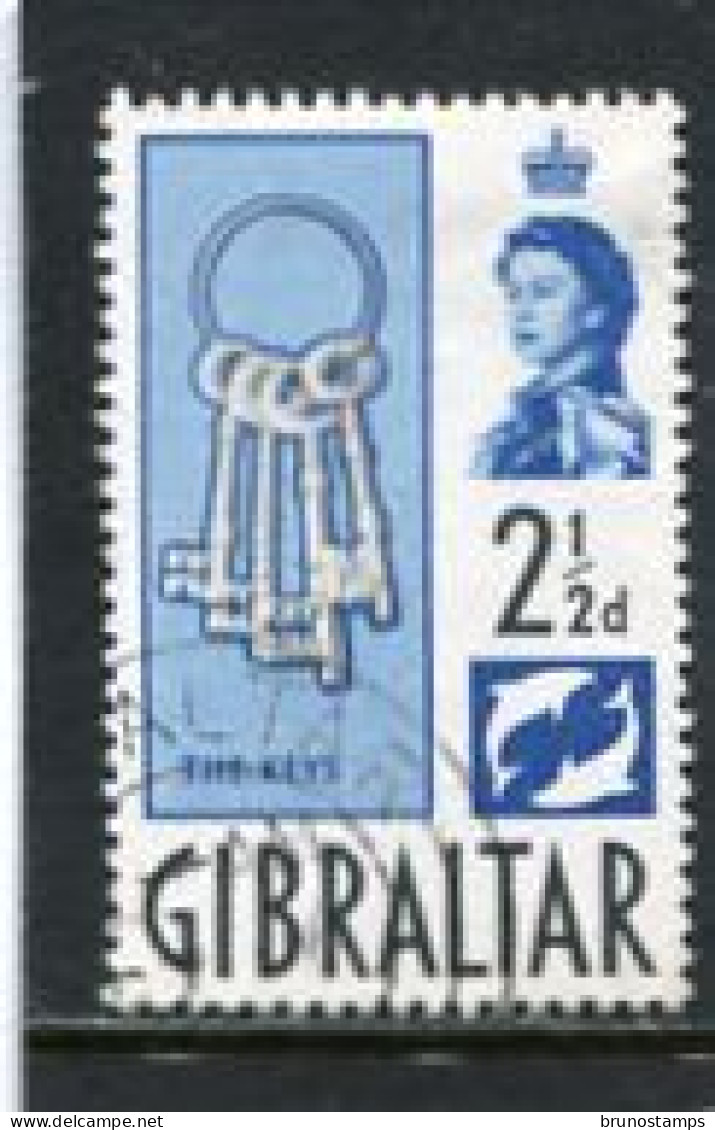GIBRALTAR - 1960  2 1/2d  DEFINITIVE  FINE USED - Gibraltar