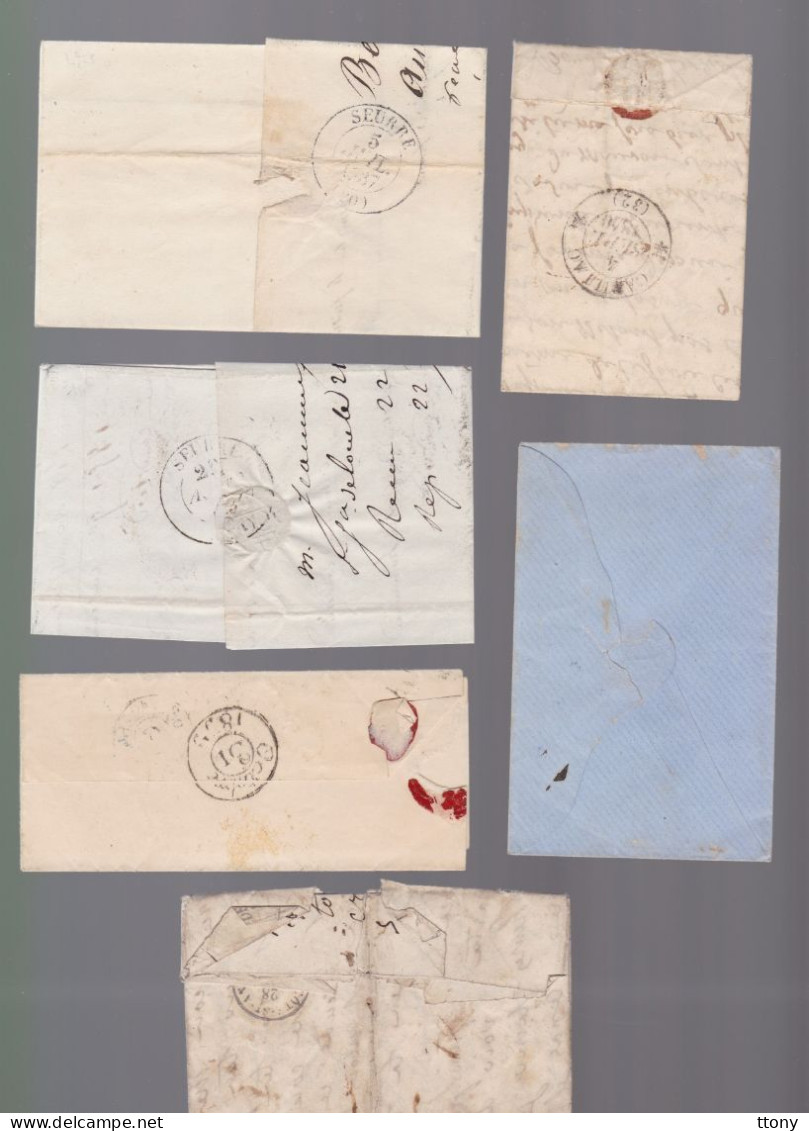 30 Lettres  Dite Précurseurs     Sur Lettres Ou Enveloppes  Toutes Scannées   Recto- Verso ( Plusieurs Lots ) - 1801-1848: Précurseurs XIX