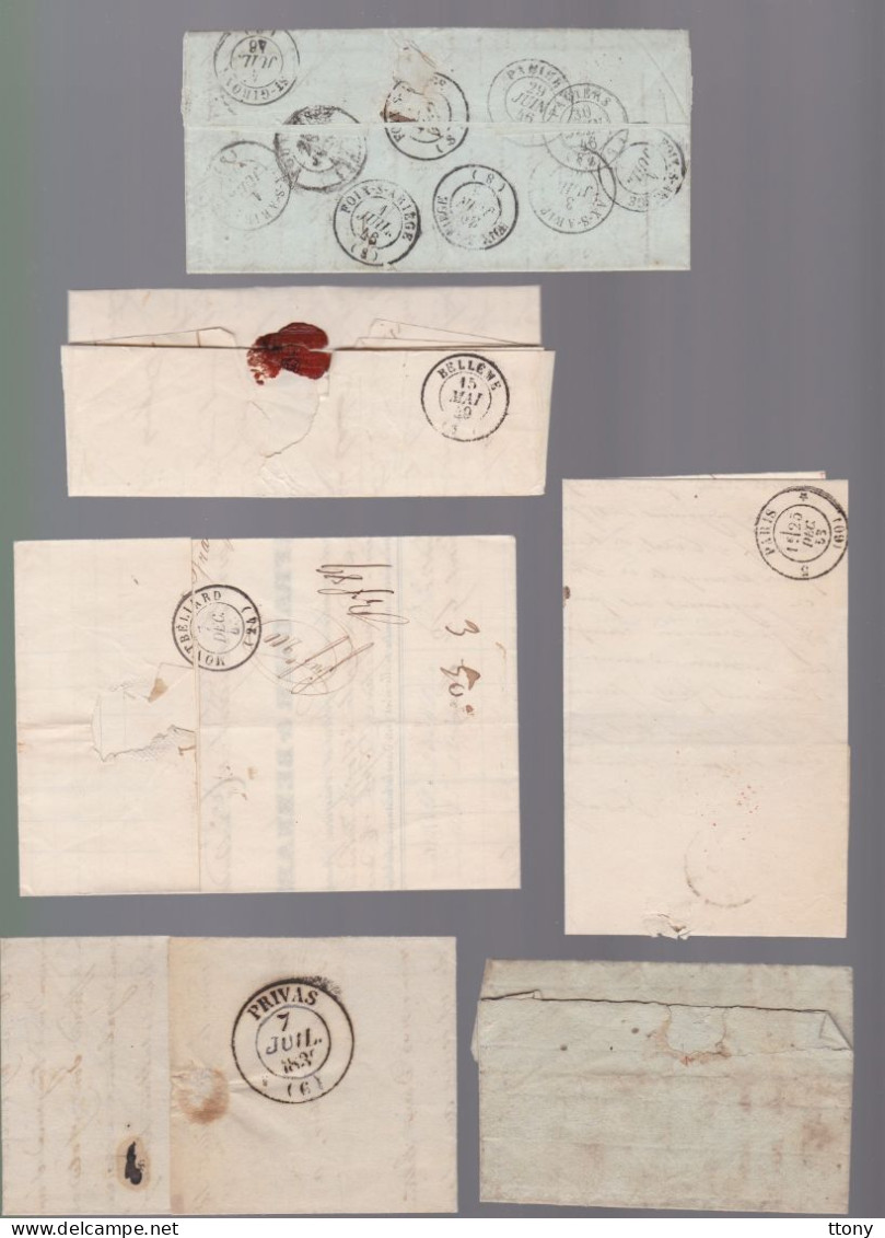 30 Lettres  Dite Précurseurs     Sur Lettres Ou Enveloppes  Toutes Scannées   Recto- Verso ( Plusieurs Lots ) - 1801-1848: Precursors XIX