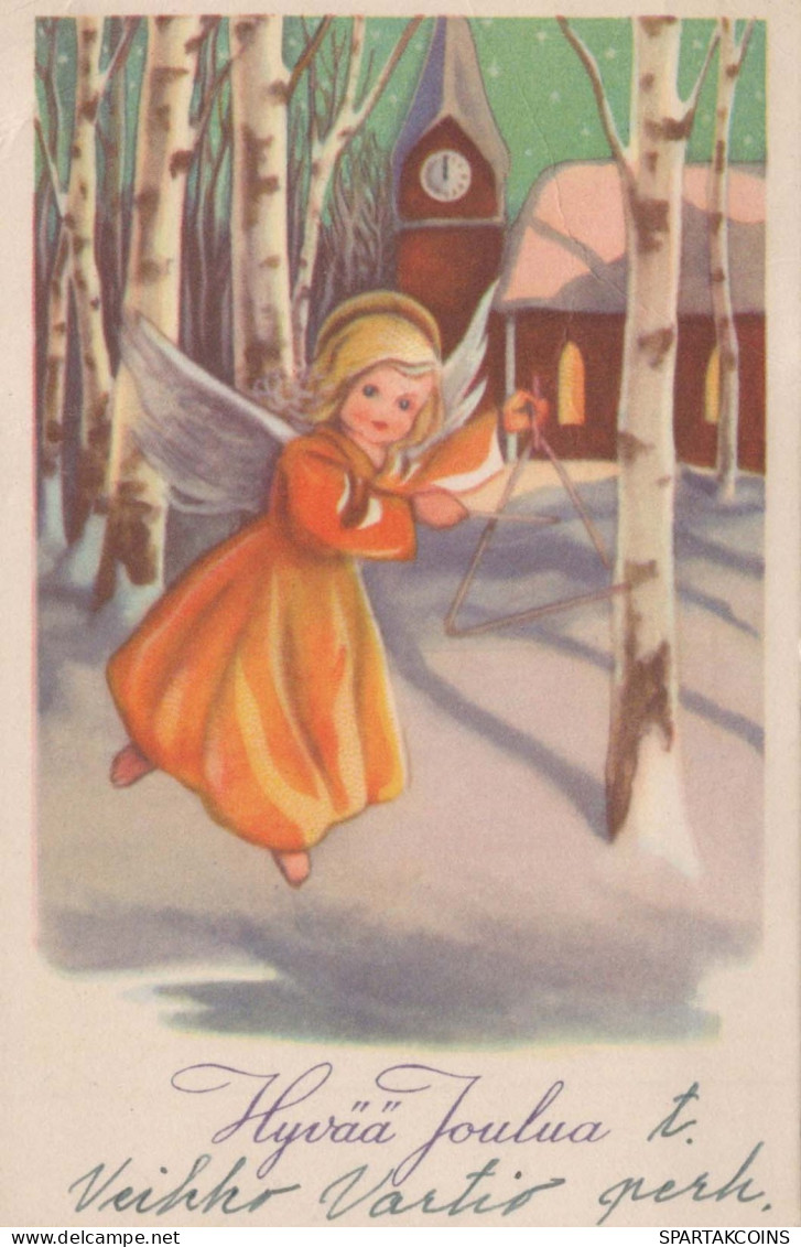 ÁNGEL Navidad Vintage Tarjeta Postal CPSMPF #PKD206.A - Angels