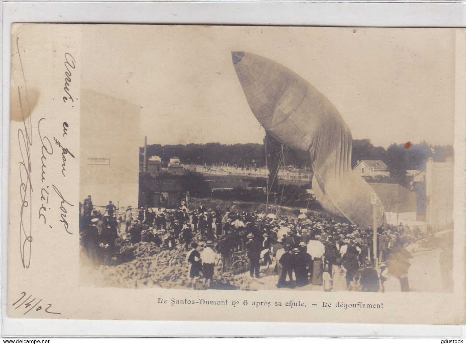 Le Santos-Dumont ,°6 Après Sa Chute - Le Dégonflement - Airships