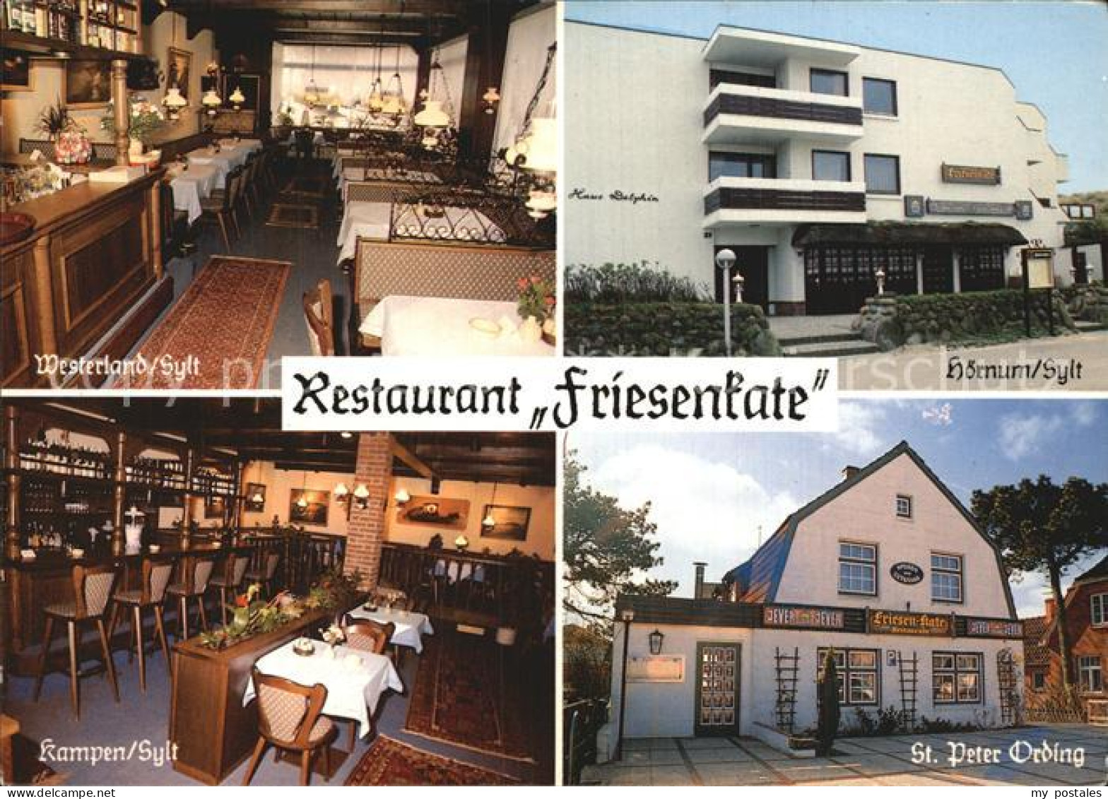 72505514 Westerland Sylt Restaurant Friesenkate Hoernum Kampen Sankt Peter Ordin - Autres & Non Classés