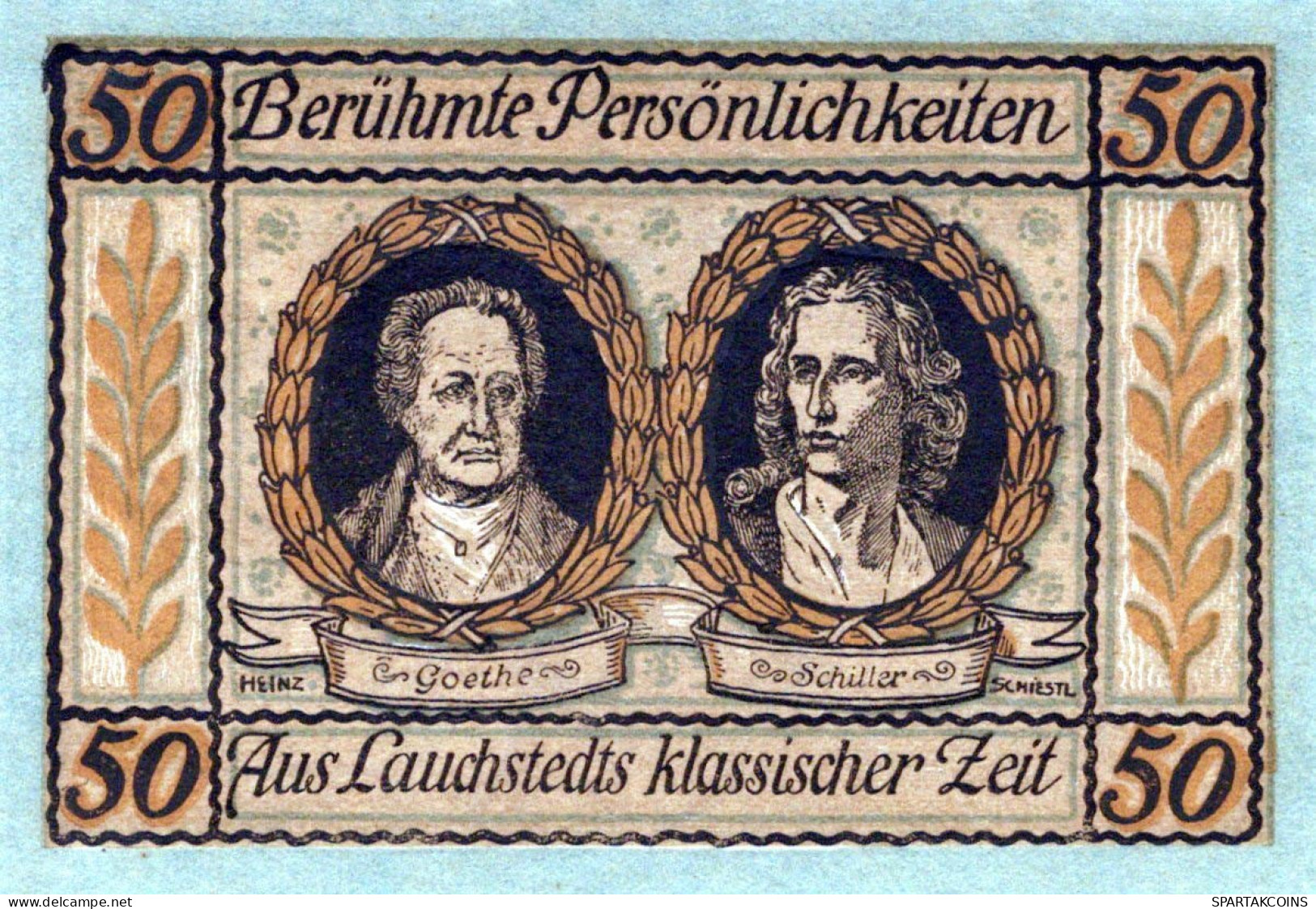 50 PFENNIG 1921 Stadt LAUCHSTÄDT Saxony UNC DEUTSCHLAND Notgeld Banknote #PC028 - [11] Local Banknote Issues