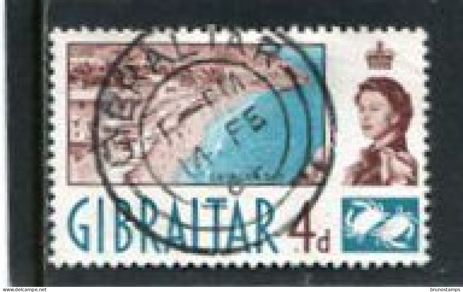 GIBRALTAR - 1960  4d  DEFINITIVE  FINE USED - Gibraltar