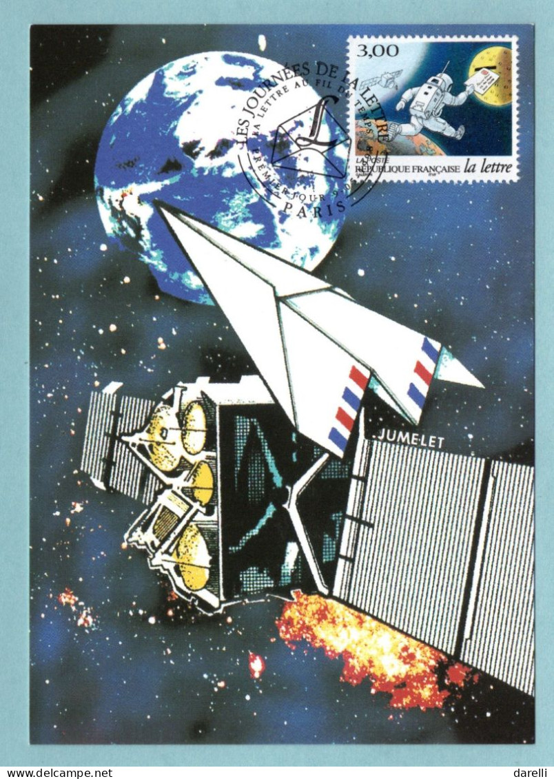 Carte Maximum 1998 - Les Journées De La Lettre - Le Cosmonaute - YT 3155 - Paris - 1990-1999
