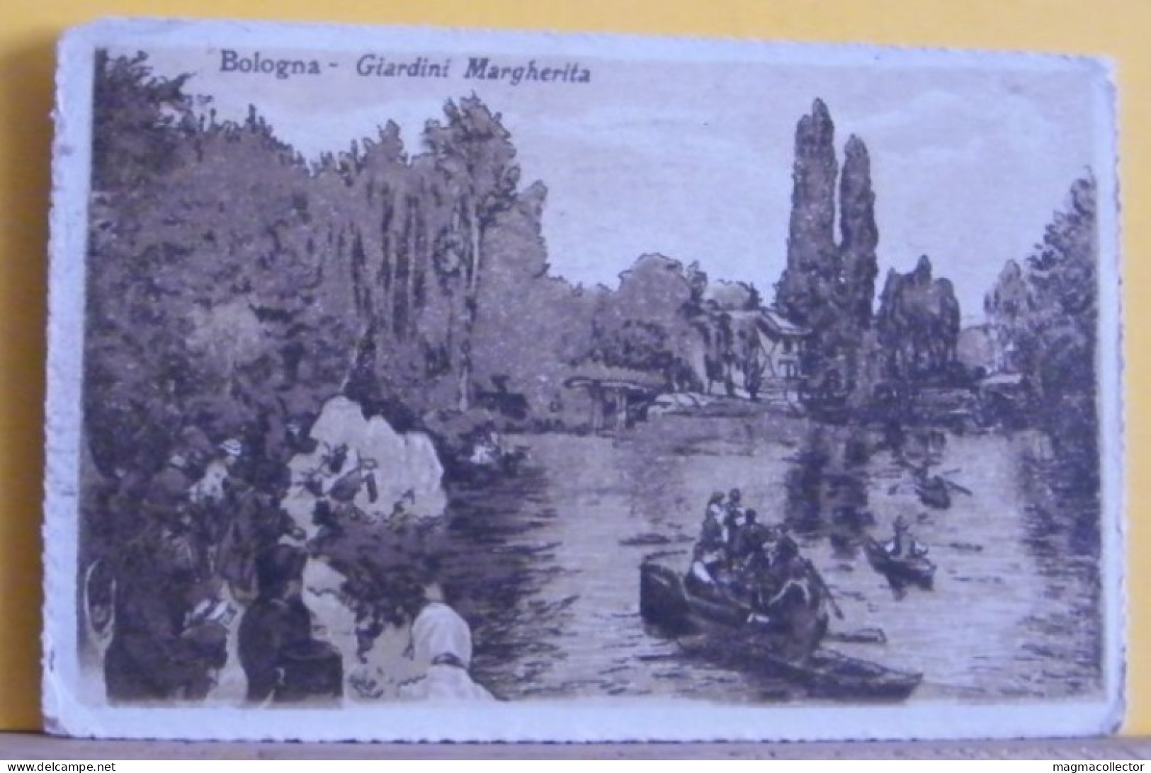 (BOL3) BOLOGNA - GIARDINI MARGHERITA - ANIMATA - VIAGGIATA 1918 - Bologna