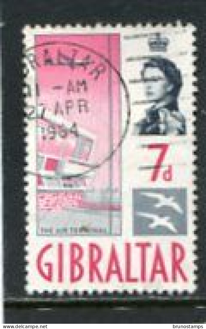 GIBRALTAR - 1960  7d  DEFINITIVE  FINE USED - Gibraltar