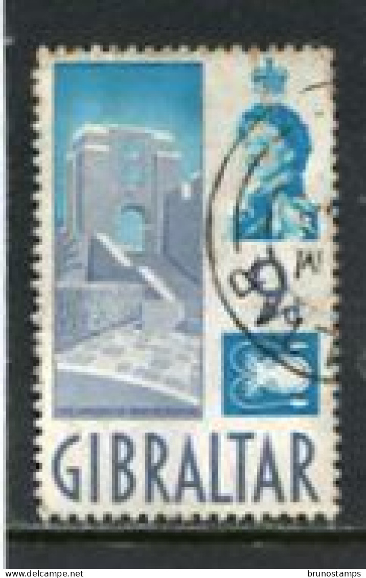 GIBRALTAR - 1960  9d  DEFINITIVE  FINE USED - Gibraltar
