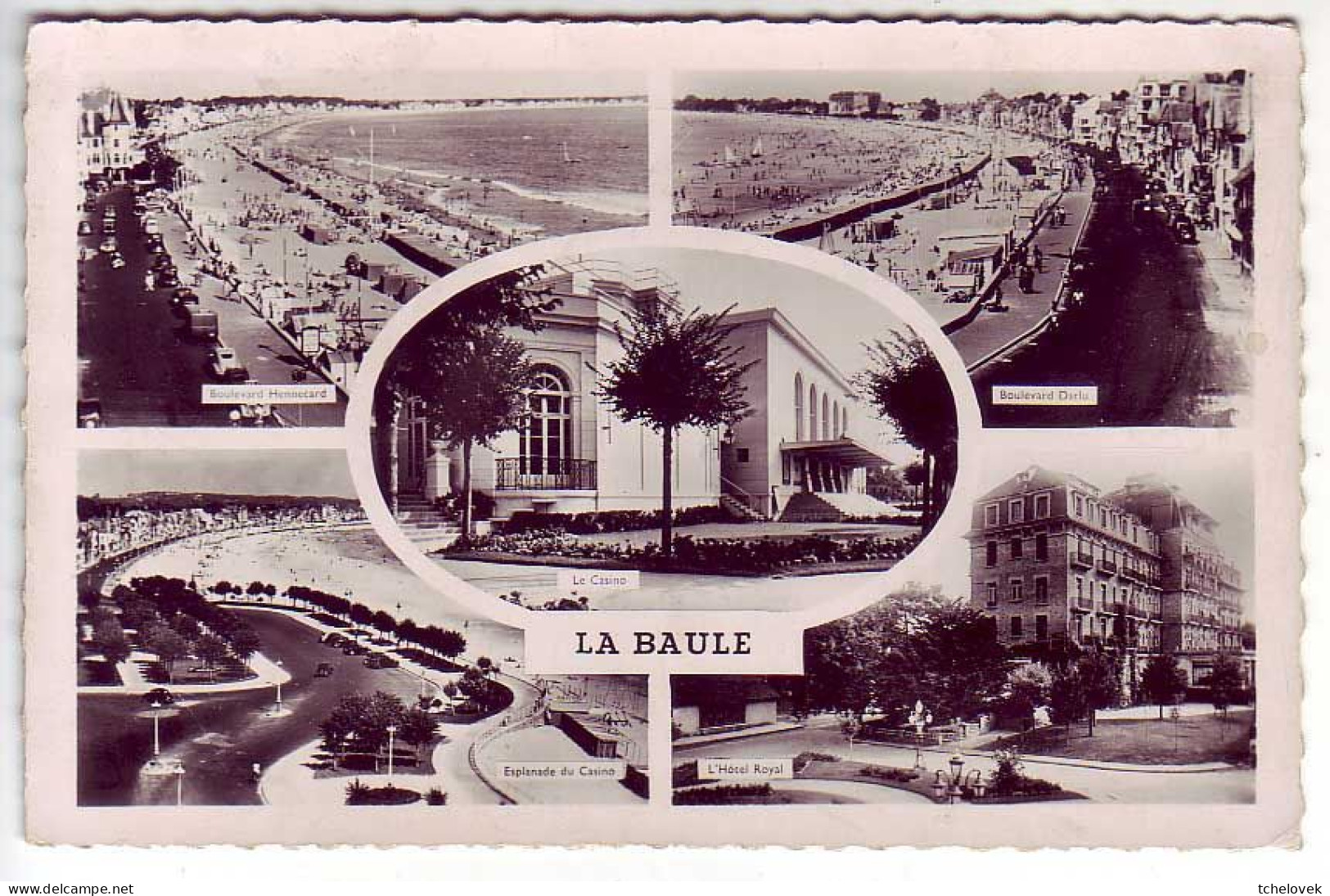 (44). Loire Atlantique. La Baule. 5 Vues 1953 & 854 Front De Mer & VC 5 - La Baule-Escoublac