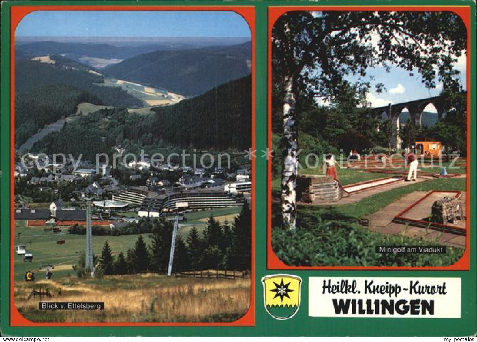 72505333 Willingen Sauerland Minigolf Am Viadukt Blick Vom Ettelsberg Willingen  - Autres & Non Classés