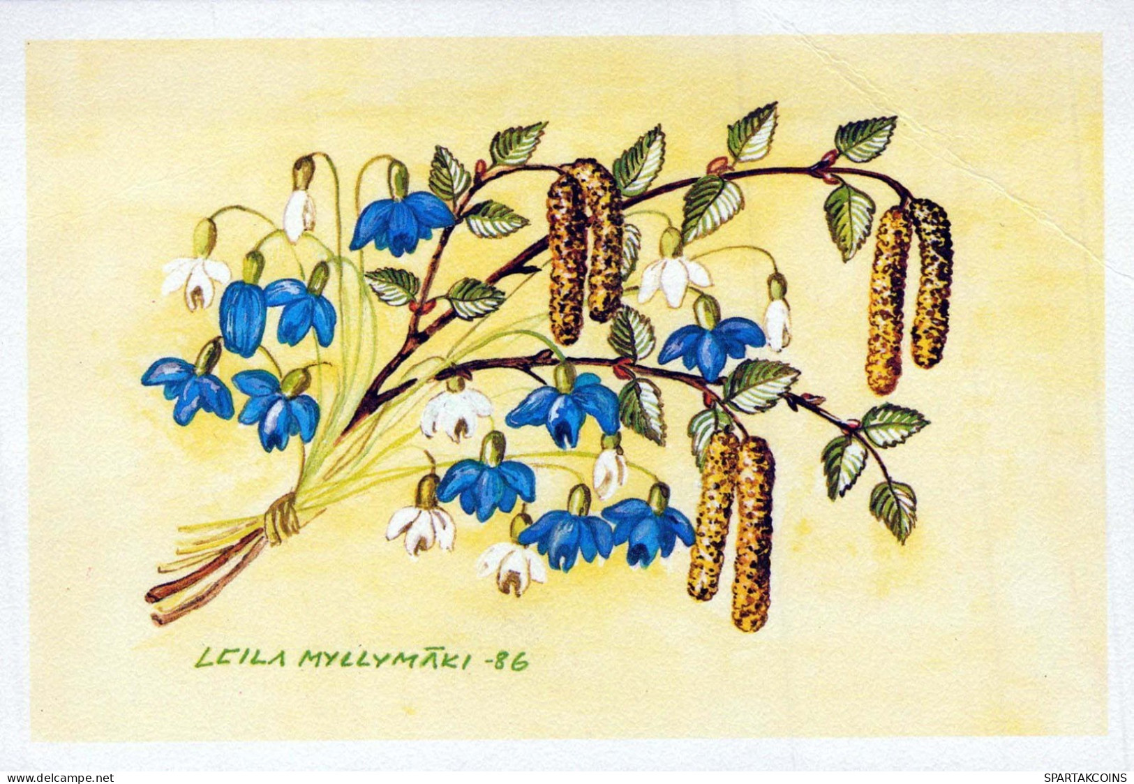 FLOWERS Vintage Postcard CPSM #PAR041.GB - Flowers