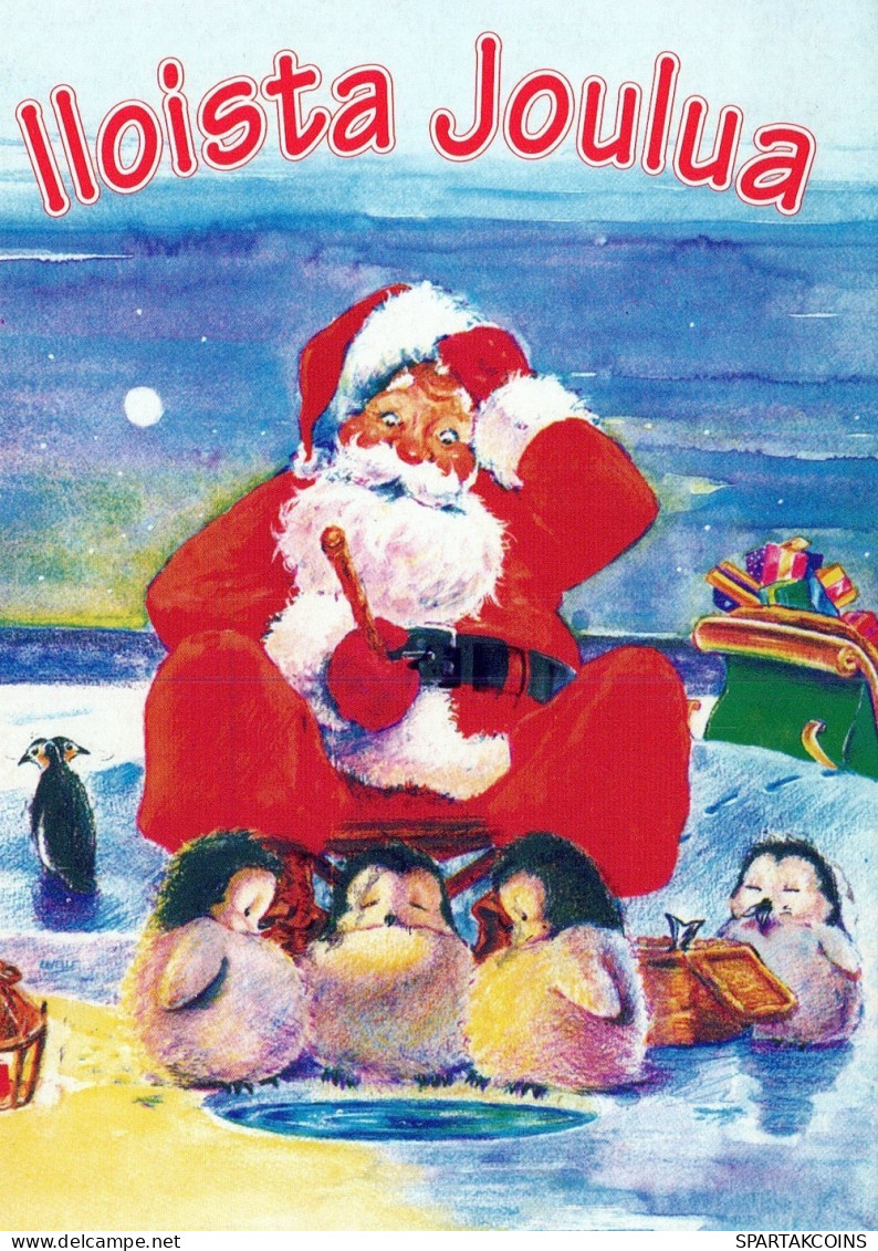 SANTA CLAUS CHRISTMAS Holidays Vintage Postcard CPSM #PAK605.GB - Santa Claus