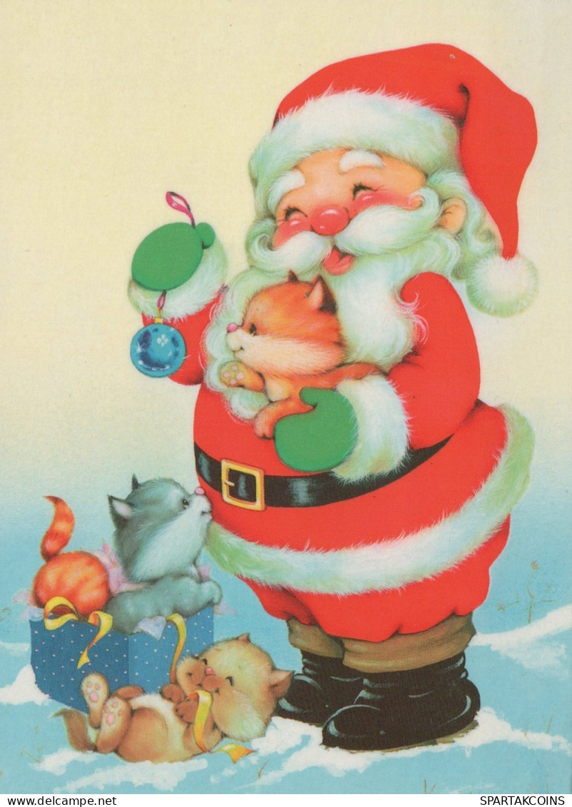 SANTA CLAUS CHRISTMAS Holidays Vintage Postcard CPSM #PAJ558.GB - Santa Claus
