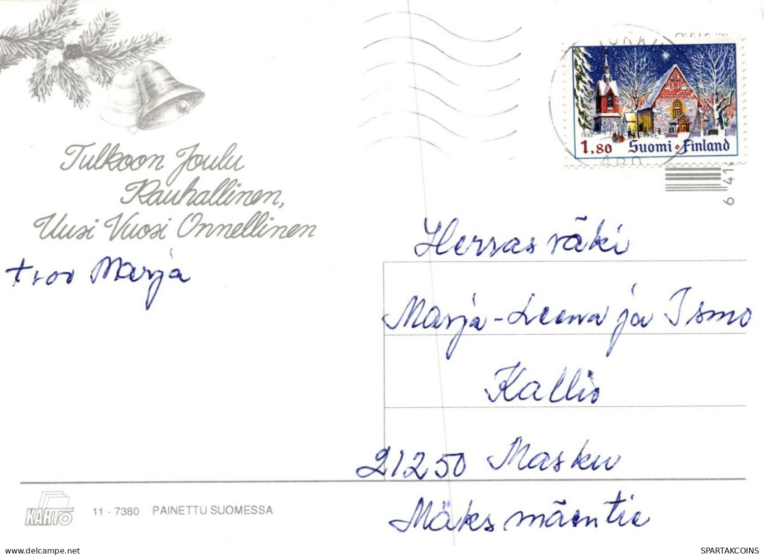 SANTA CLAUS CHILDREN CHRISTMAS Holidays Vintage Postcard CPSM #PAK340.GB - Santa Claus