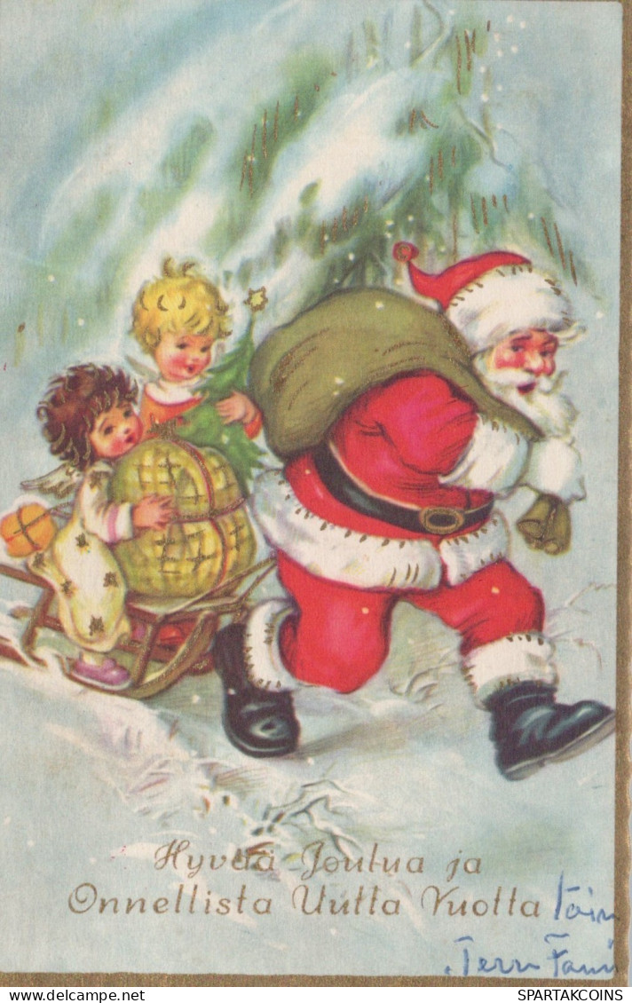 SANTA CLAUS CHRISTMAS Holidays Vintage Postcard CPSMPF #PAJ425.GB - Santa Claus