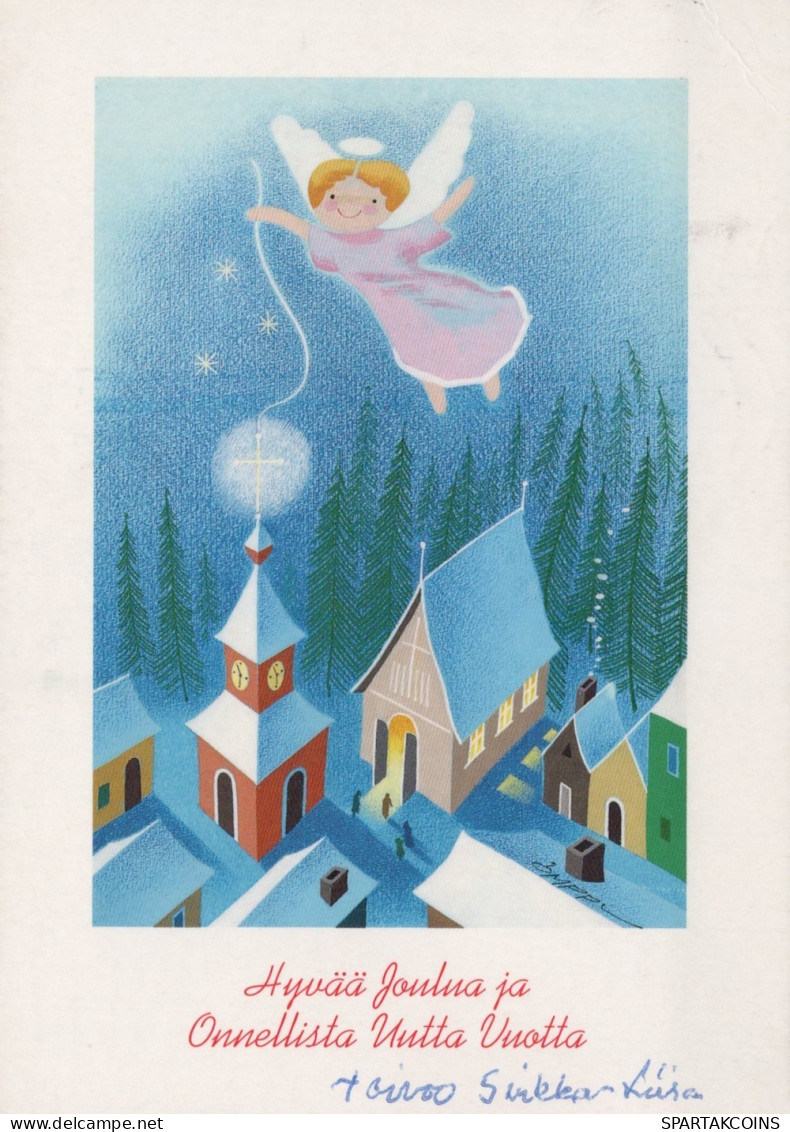 ANGEL CHRISTMAS Holidays Vintage Postcard CPSM #PAH420.GB - Anges